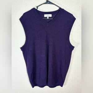 Turnbury extra fine merino wool sweater vest size medium